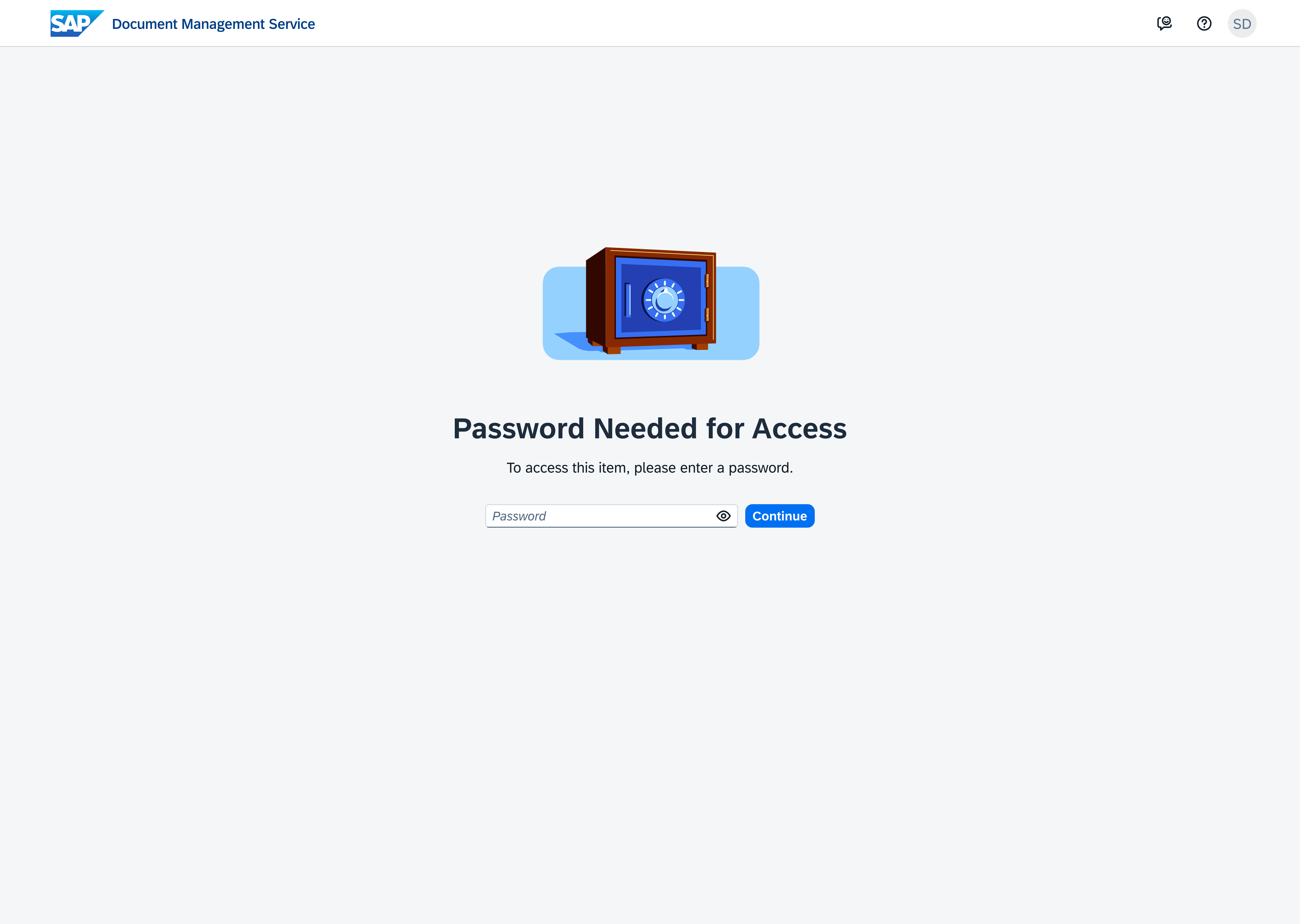 Password protected link
